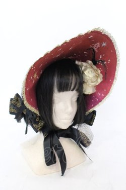 画像1: ALICE and the PIRATES / 星影のカルナヴァル ボンネット  えんじ O-25-07-10-019-PA-AC-IG-OS
