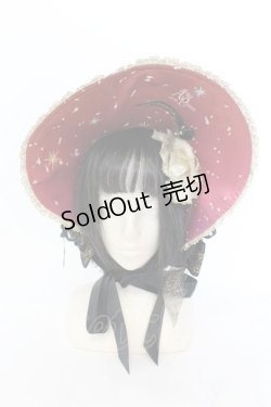 画像2: ALICE and the PIRATES / 星影のカルナヴァル ボンネット  えんじ O-25-07-10-019-PA-AC-IG-ZT305