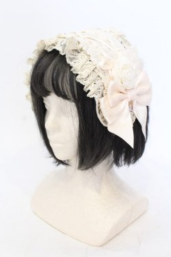 画像1: Hoshibako Works / ローズ・レディヘッドドレス  アイボリー O-25-07-10-021-LO-AC-IG-OS