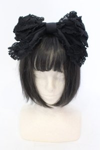 BABY,THE STARS SHINE BRIGHT / Romantic Dream Roseカチューシャ  ブラック O-25-07-10-022-BA-AC-IG-OS