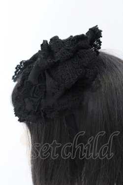画像3: BABY,THE STARS SHINE BRIGHT / Romantic Dream Roseカチューシャ  ブラック O-25-07-10-022-BA-AC-IG-OS