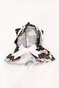 画像1: BABY,THE STARS SHINE BRIGHT / くみゃちゃんのKiraKira Sweets Halloween柄くみゃちゃんねこみみケープ  クロ O-25-07-10-023-BA-ZA-OW-OS