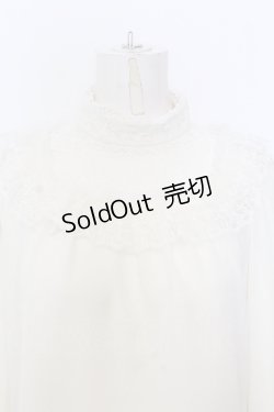 画像2: Moi-meme-Moitie / フラワーレースカットソー 2 オフホワイト O-25-07-11-024-MO-TO-IG-OS