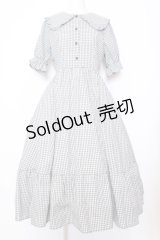 m petit by misako / ギンガムチェックワンピース M クロ O-25-07-11-030-LO-OP-OW-OS