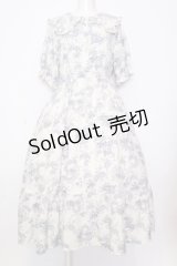 m petit by misako / トワルドジュイワンピース L ブルー O-25-07-11-031-LO-OP-OW-OS