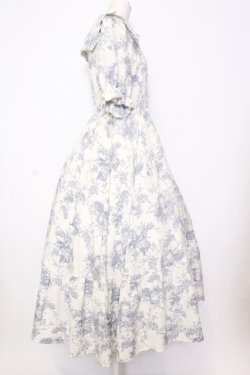 画像3: m petit by misako / トワルドジュイワンピース L ブルー O-25-07-11-031-LO-OP-OW-OS