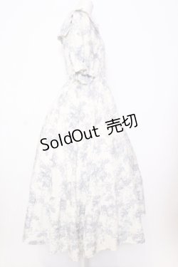 画像3: m petit by misako / トワルドジュイワンピース L ブルー O-25-07-11-031-LO-OP-OW-OS