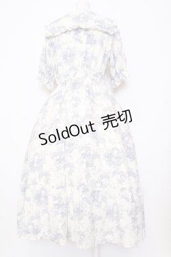 画像4: m petit by misako / トワルドジュイワンピース L ブルー O-25-07-11-031-LO-OP-OW-OS
