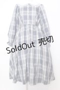 m petit by misako / サンリオコラボ チェックワンピース L シナモロール（ブルー） O-25-07-11-032-LO-OP-OW-OS