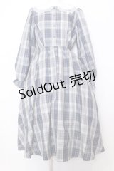 m petit by misako / サンリオコラボ チェックワンピース L シナモロール（ブルー） O-25-07-11-032-LO-OP-OW-OS