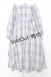m petit by misako / サンリオコラボ チェックワンピース L シナモロール（ブルー） O-25-07-11-032-LO-OP-OW-OS