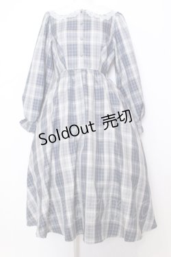 画像1: m petit by misako / サンリオコラボ チェックワンピース L シナモロール（ブルー） O-25-07-11-032-LO-OP-OW-OS