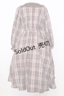 画像4: m petit by misako / マイメロチェックフレアワンピース L ピンク×ブラウン O-25-07-11-033-LO-OP-OW-OS