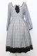画像1: axes femme / ブローチ付セーラーワンピース F グレー O-25-07-11-036-AX-OP-OW-OS (1)