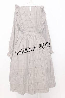 画像4: m petit by misako / チェック長袖ワンピース M ブラウン O-25-07-11-037-LO-OP-OW-OS
