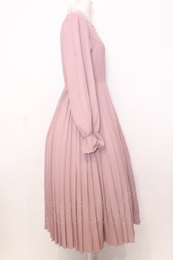 画像3: m petit by misako / レース襟プリーツワンピース M ピンク O-25-07-11-038-LO-OP-OW-OS