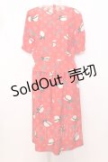 PINK HOUSE / 帽子と手袋柄セットアップ  アカ O-25-07-11-042-LO-BL-OW-OS
