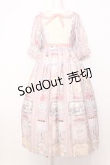 axes femme kawaii / ティティ×ベアファミリーワンピース  ピンク O-25-07-11-044-AX-OP-IG-OS
