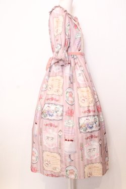 画像3: axes femme kawaii / ティティ×ベアファミリーワンピース  ピンク O-25-07-11-044-AX-OP-IG-OS