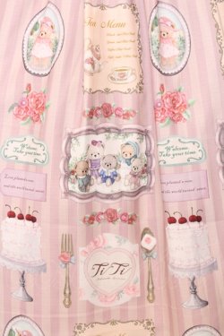 画像5: axes femme kawaii / ティティ×ベアファミリーワンピース  ピンク O-25-07-11-044-AX-OP-IG-OS