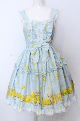 metamorphose / Dreaming heart　Lemon 前あきジャンパースカート（2016）  サックス O-25-07-11-045-ME-OP-IG-OS
