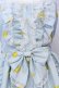 画像2: metamorphose / Dreaming heart　Lemon 前あきジャンパースカート（2016）  サックス O-25-07-11-045-ME-OP-IG-OS (2)