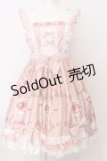 walnut deer 胡桃鹿（海外ロリィタ） / ストロベリードットジャンパースカート  ピンク O-25-07-11-046-LO-OP-IG-OS