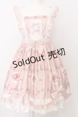 walnut deer 胡桃鹿（海外ロリィタ） / ストロベリードットジャンパースカート  ピンク O-25-07-11-046-LO-OP-IG-OS