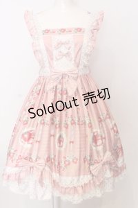 walnut deer 胡桃鹿（海外ロリィタ） / ストロベリードットジャンパースカート  ピンク O-25-07-11-046-LO-OP-IG-OS