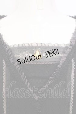 画像2: OZZ ANGELO / ストーン付き切り替えカットソー  ブラック O-25-07-11-001-OO-TO-IG-OS