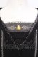 画像2: OZZ ANGELO / ストーン付き切り替えカットソー  ブラック O-25-07-11-001-OO-TO-IG-OS (2)