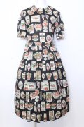 Jane Marple / Cherry labels Colette dress ドレス M クロ O-25-07-11-047-JM-OP-IG-OS