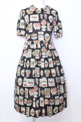 Jane Marple / Cherry labels Colette dress ドレス M クロ O-25-07-11-047-JM-OP-IG-OS