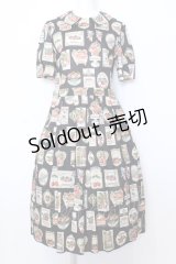 Jane Marple / Cherry labels Colette dress ドレス M クロ O-25-07-11-047-JM-OP-IG-OS