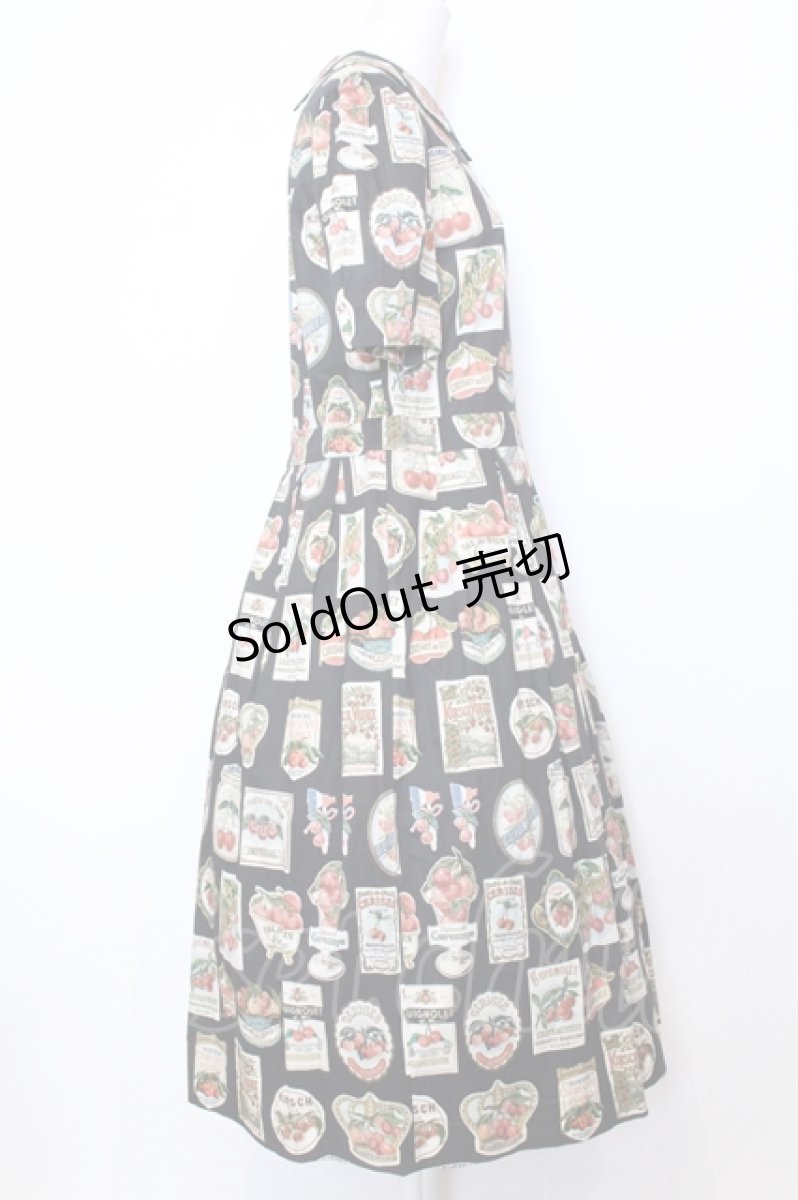 画像2: Jane Marple / Cherry labels Colette dress ドレス M クロ O-25-07-11-047-JM-OP-IG-OS (2)