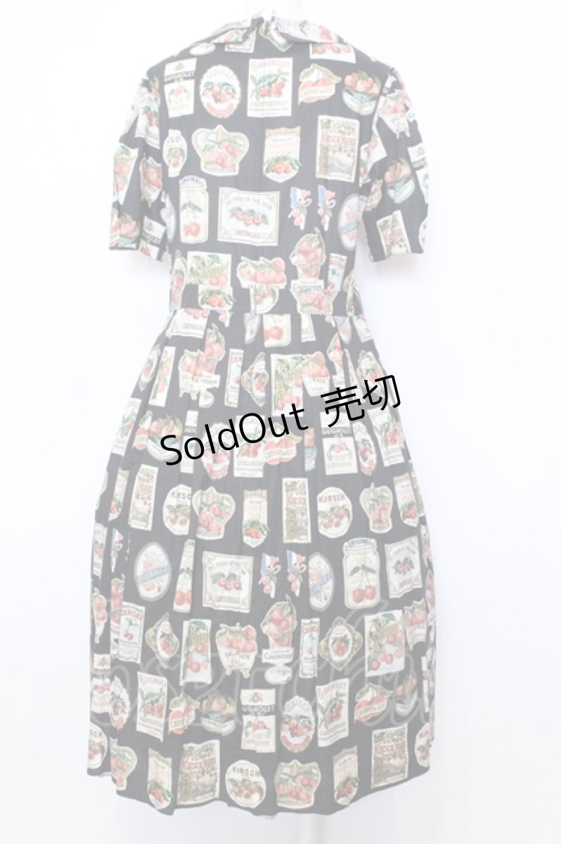 画像3: Jane Marple / Cherry labels Colette dress ドレス M クロ O-25-07-11-047-JM-OP-IG-OS (3)