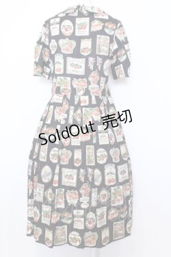 画像3: Jane Marple / Cherry labels Colette dress ドレス M クロ O-25-07-11-047-JM-OP-IG-OS