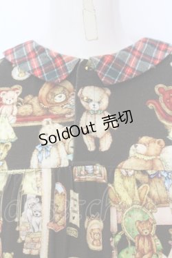 画像2: yukiemon / 子供部屋柄ワンピース M ブラウン O-25-07-11-048-LO-OP-IG-OS