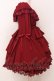 画像2: Vallee lys / Coquelicot dress ショート丈  ワイン O-25-07-11-049-GO-OP-IG-OS (2)