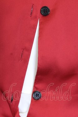 画像6: MARBLE / タイ付きドレープ飾りゴシックエレガンスブラウスワンピース  赤×黒フリル O-25-07-11-050-GO-BL-IG-OS