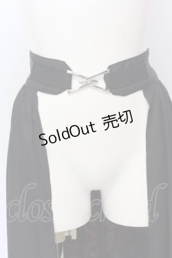 画像2: NieR Clothing / 内側和柄ユニセックスシアーロングスカート【CROW】REDver.  ブラック×レッド O-25-07-11-055-PU-SK-OW-OS