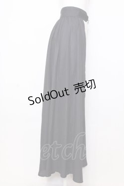 画像3: NieR Clothing / 内側和柄ユニセックスシアーロングスカート【CROW】REDver.  ブラック×レッド O-25-07-11-055-PU-SK-OW-OS