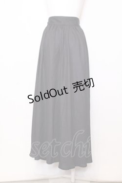 画像4: NieR Clothing / 内側和柄ユニセックスシアーロングスカート【CROW】REDver.  ブラック×レッド O-25-07-11-055-PU-SK-OW-OS