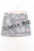HYSTERIC GLAMOUR / グリッターラベルデニムスカート F インディゴ O-25-07-11-059-PU-SK-YM-ZT064