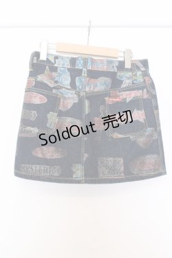 画像2: HYSTERIC GLAMOUR / グリッターラベルデニムスカート F インディゴ O-25-07-11-059-PU-SK-YM-ZT064