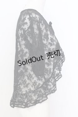 画像2: KANEKO ISAO / レース半袖ボレロ  クロ O-25-07-11-010-EL-TO-IG-OS