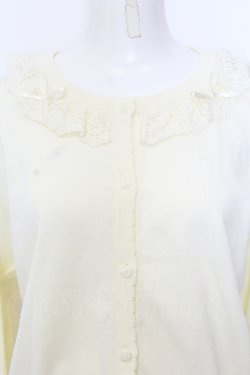 画像2: m petit by misako / AOKフリルニットカーディガン L キナリ O-25-07-11-016-LO-TO-OW-OS