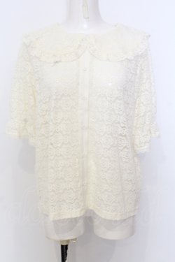 画像1: m petit by misako / AOKレースブラウス L キナリ O-25-07-11-018-LO-BL-OW-OS