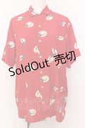 PINK HOUSE / 帽子柄ブラウス  アカ O-25-07-11-021-LO-BL-OW-OS