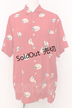 画像1: PINK HOUSE / 帽子柄ブラウス  アカ O-25-07-11-021-LO-BL-OW-OS